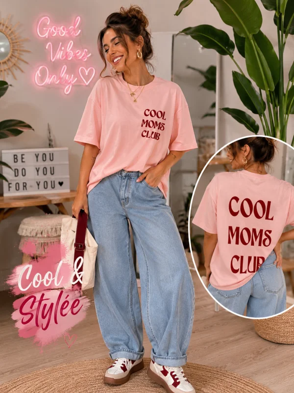 Tee-shirt " mom " 36 au 46/48 | Les Chics Filles by Sab