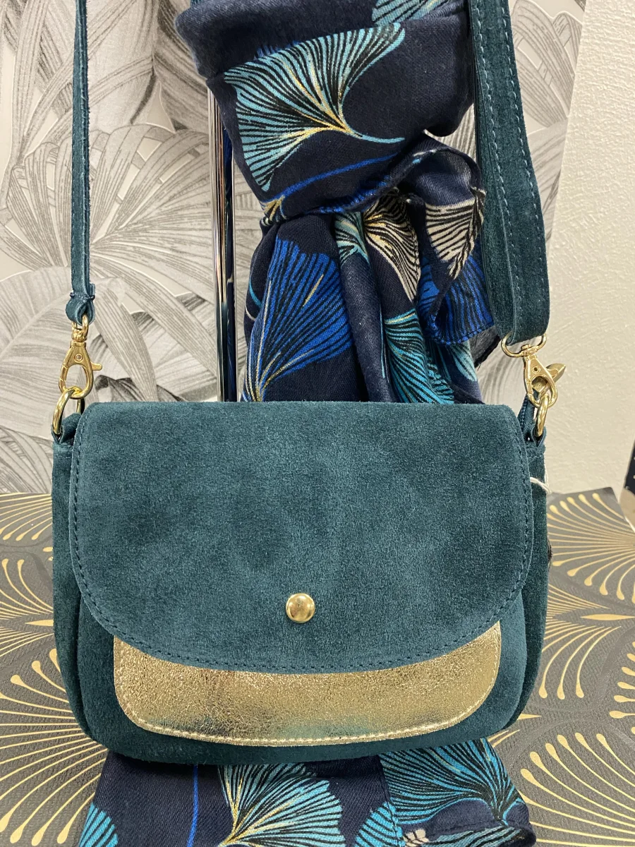 Sac cuir vert sapin  | Jus de coco 