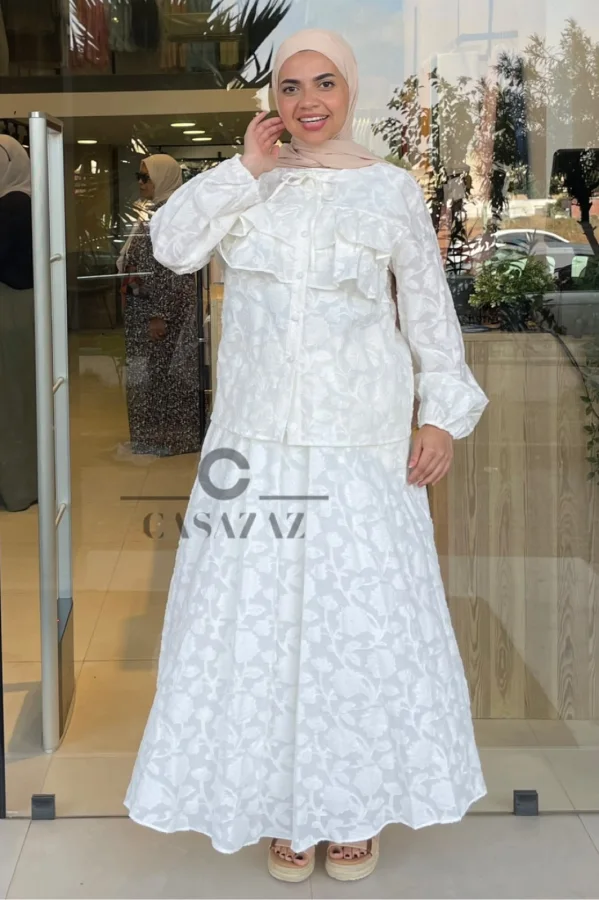 Ensemble jacquard volant | CasaZaz
