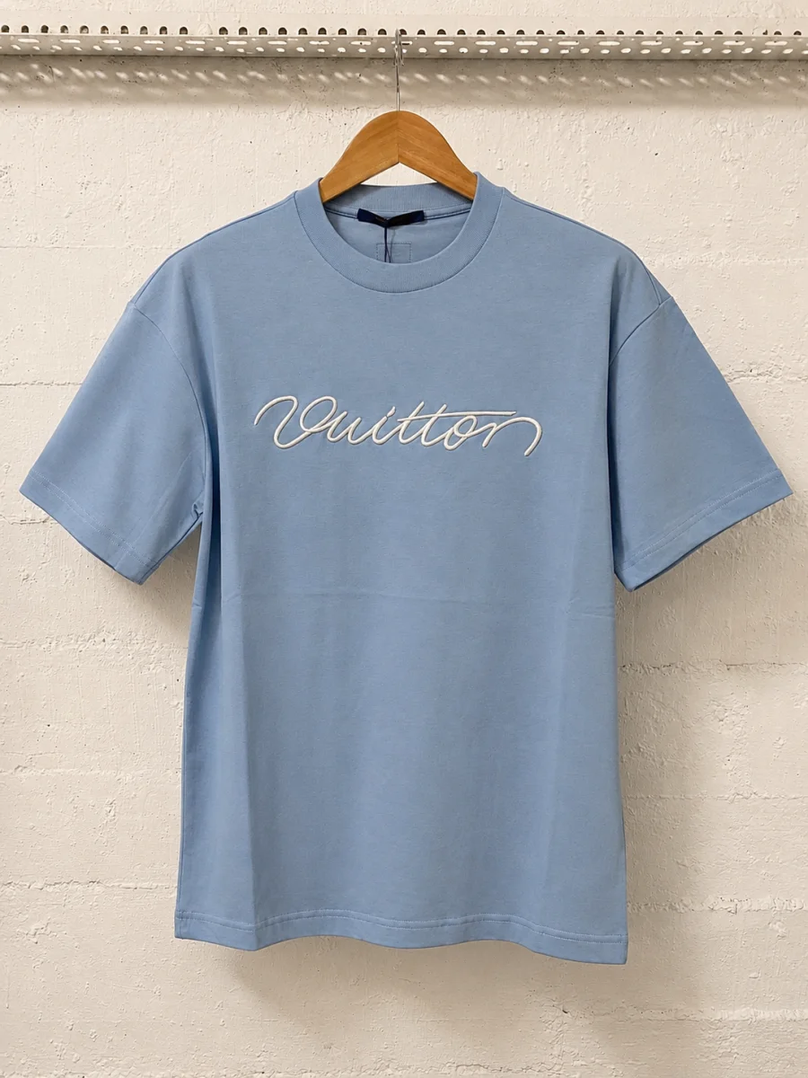 Louis Vuitton T-Shirt Light Blue  | MASSIMOLUXURYOUTLET