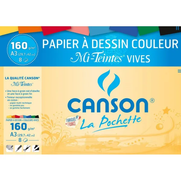 Canson couleur Mi-teintes vives | GX-IVOIRE SERVICE 