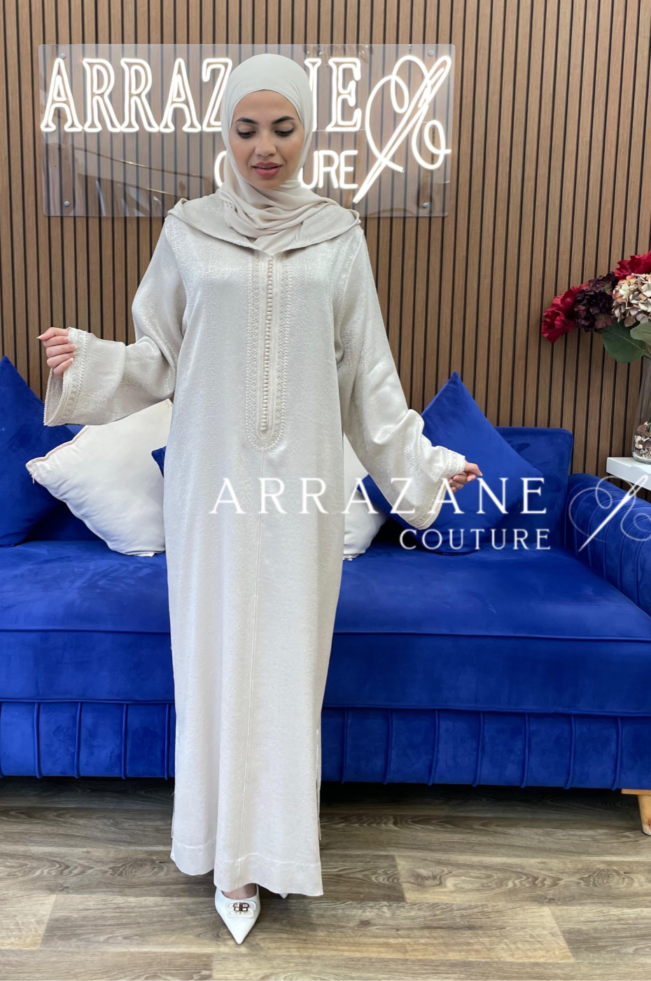 Djellaba Kamkha Beige | CasaZaz