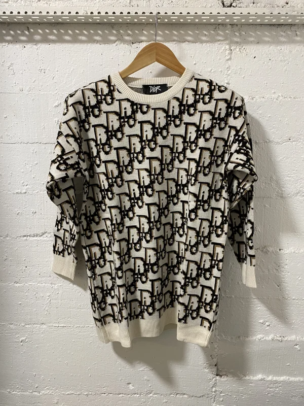 Christian Dior Sweatshirt Beige/Black | MASSIMOLUXURYOUTLET