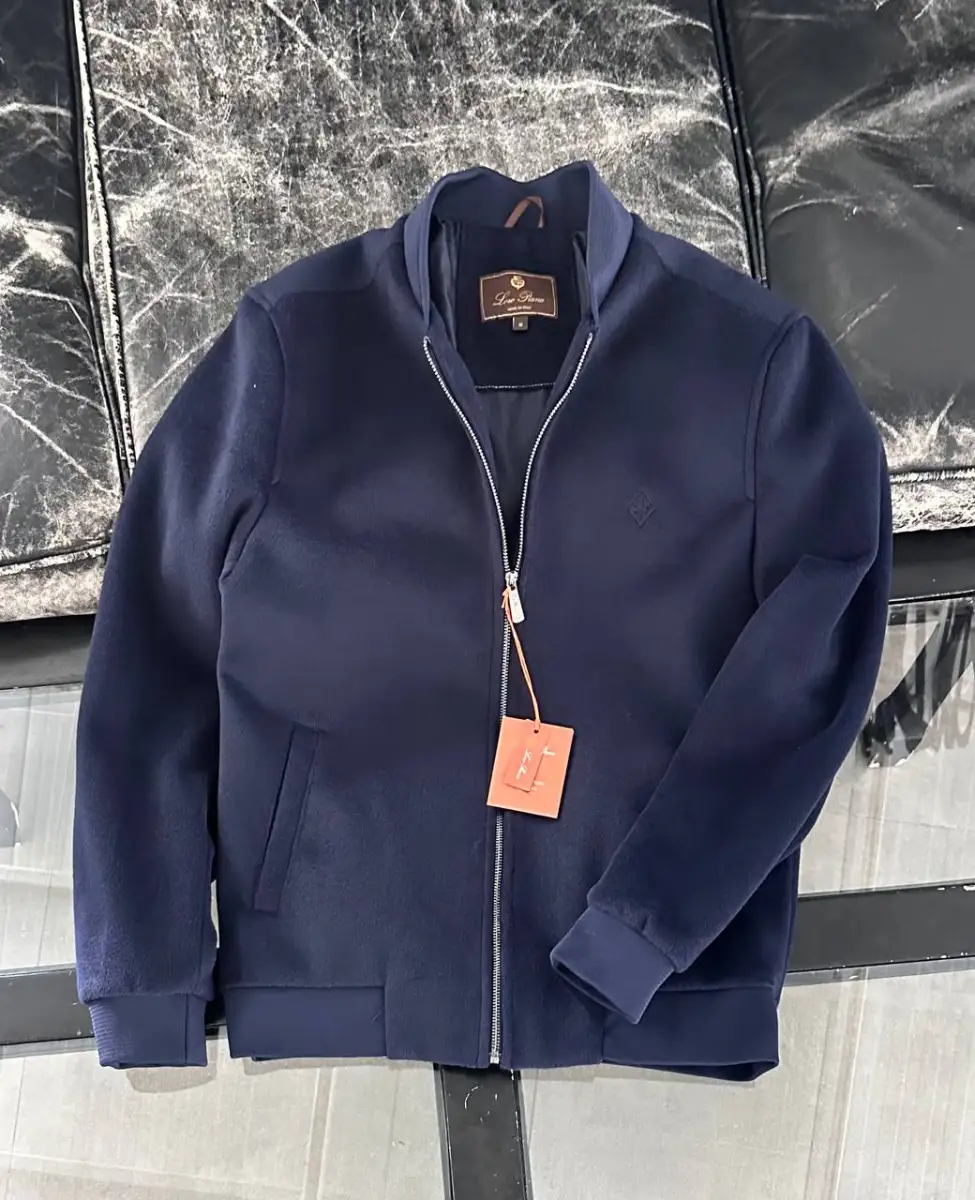 Loro Piano Jacket Blouson Navy Blue | MASSIMOLUXURYOUTLET