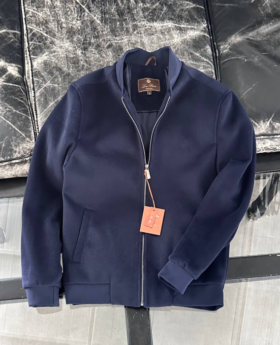 Loro Piano Jacket Blouson Navy Blue | MASSIMOLUXURYOUTLET