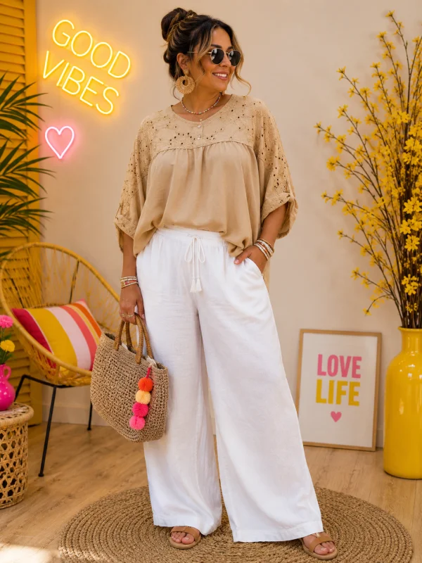 Blouse "heidi" camel 38 au 48/50 | Les Chics Filles by Sab