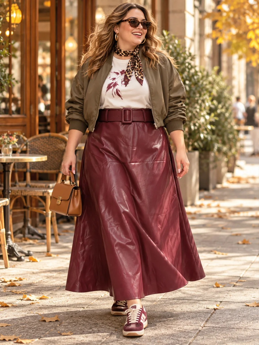 PRÉCOMMANDE jupe " sienna " bordeaux 38 au 48 | Les Chics Filles by Sab