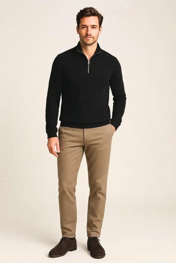 Maglia Uomo con Colletto Mezza Zip | GIMARK