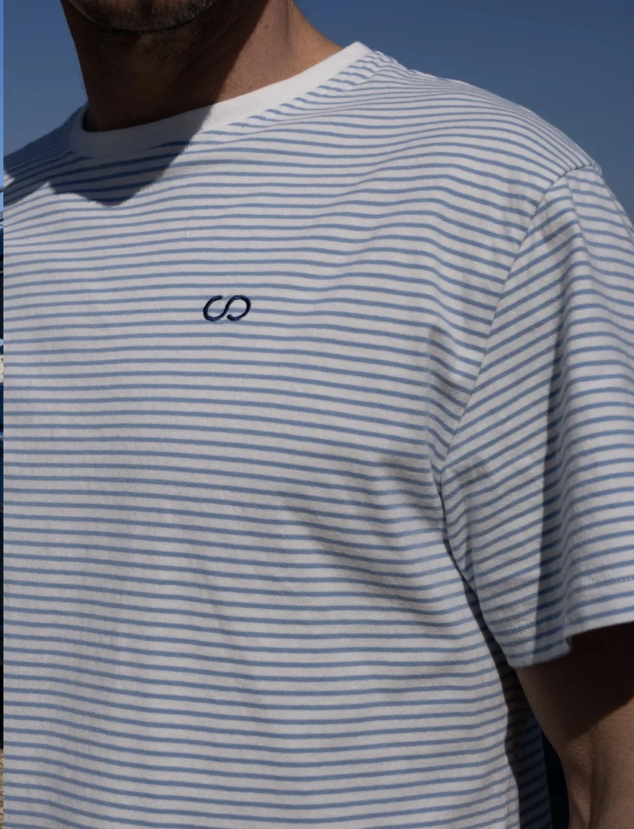 COTS rayures bleu -  t-shirt coton biologique  | Shop - Coquettes et Barbichettes  