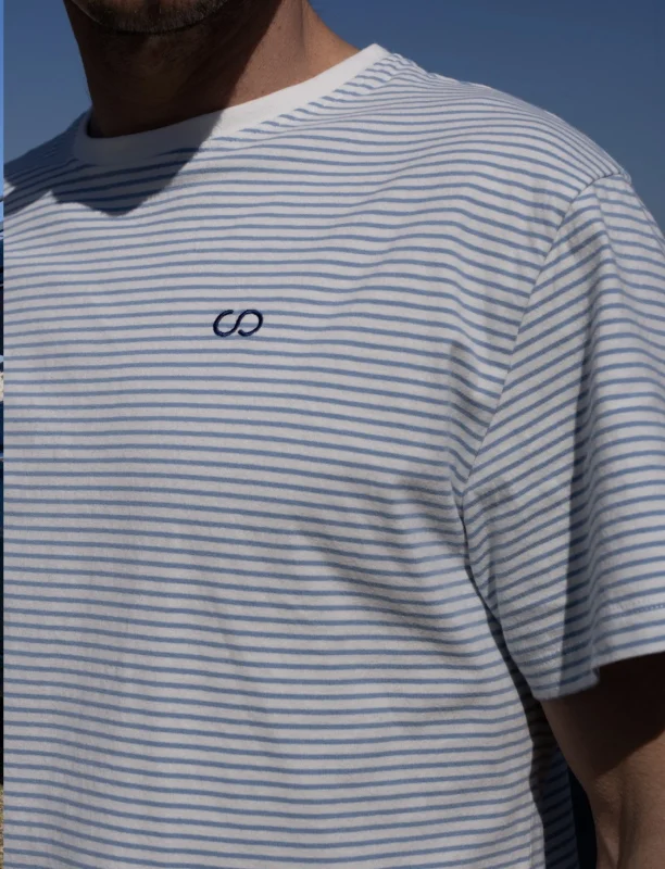 COTS rayures bleu -  t-shirt coton biologique  | Shop - Coquettes et Barbichettes  