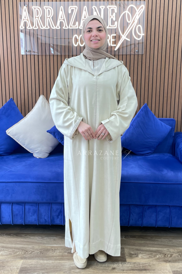 Djellaba Cachemire berchman Beige | CasaZaz
