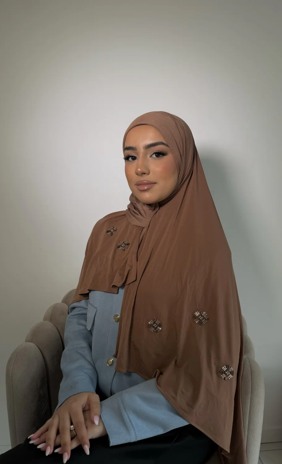 Hijab Perla salmon | WASIRA