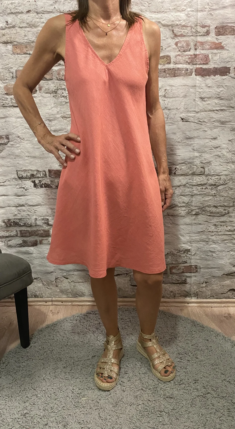Robe lin viscose 92672 | Jus de coco 