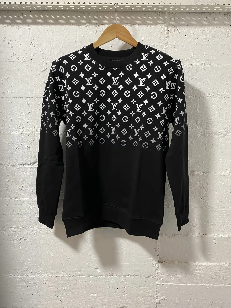 Louis Vuitton Monogram Sweatshirt Black | MASSIMOLUXURYOUTLET