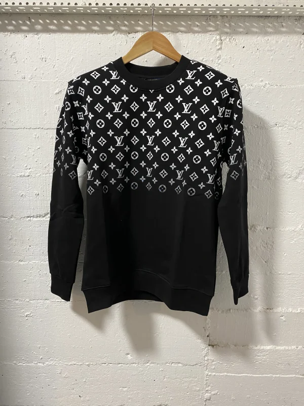 Louis Vuitton Monogram Sweatshirt Black | MASSIMOLUXURYOUTLET