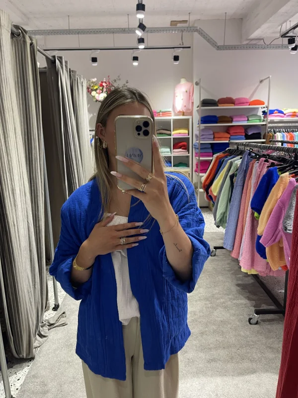 QUILTED GAUZE JACKET | Salsa Color