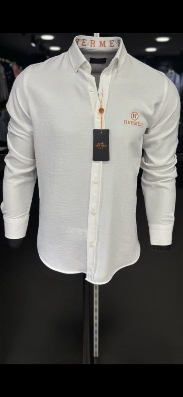 Hermes Paris Shirt White  | MASSIMOLUXURYOUTLET