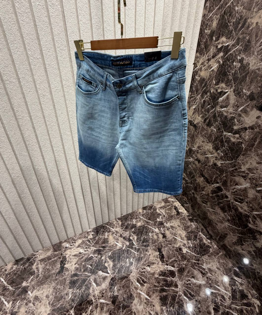 Louis Vuitton Denim Short Blue  | MASSIMOLUXURYOUTLET