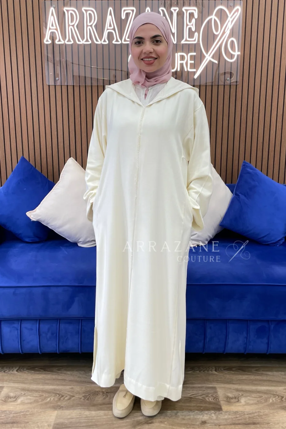 Ensemble Cachemire 2 Piéces Blanc Cassé | CasaZaz