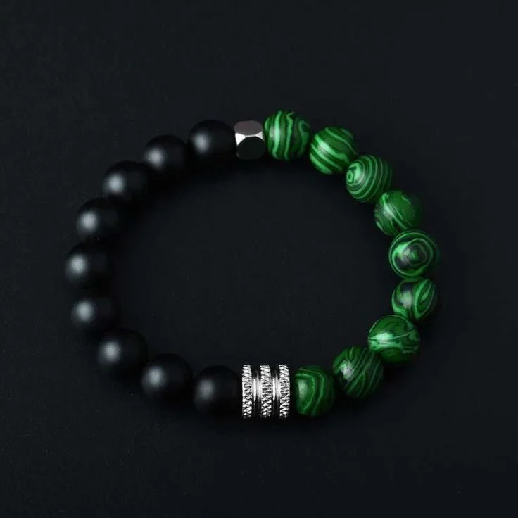 MALACHITE bracelet double protection 10MM | KingStone2.0