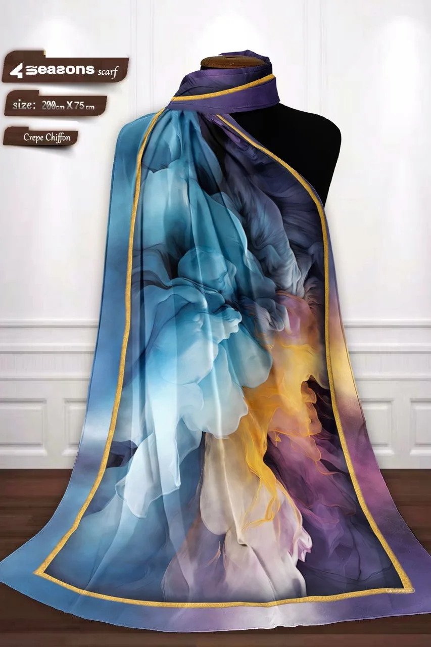 Chale Crêpe Chiffon Imprimé | CasaZaz