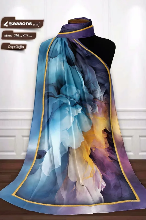 Chale Crêpe Chiffon Imprimé | CasaZaz