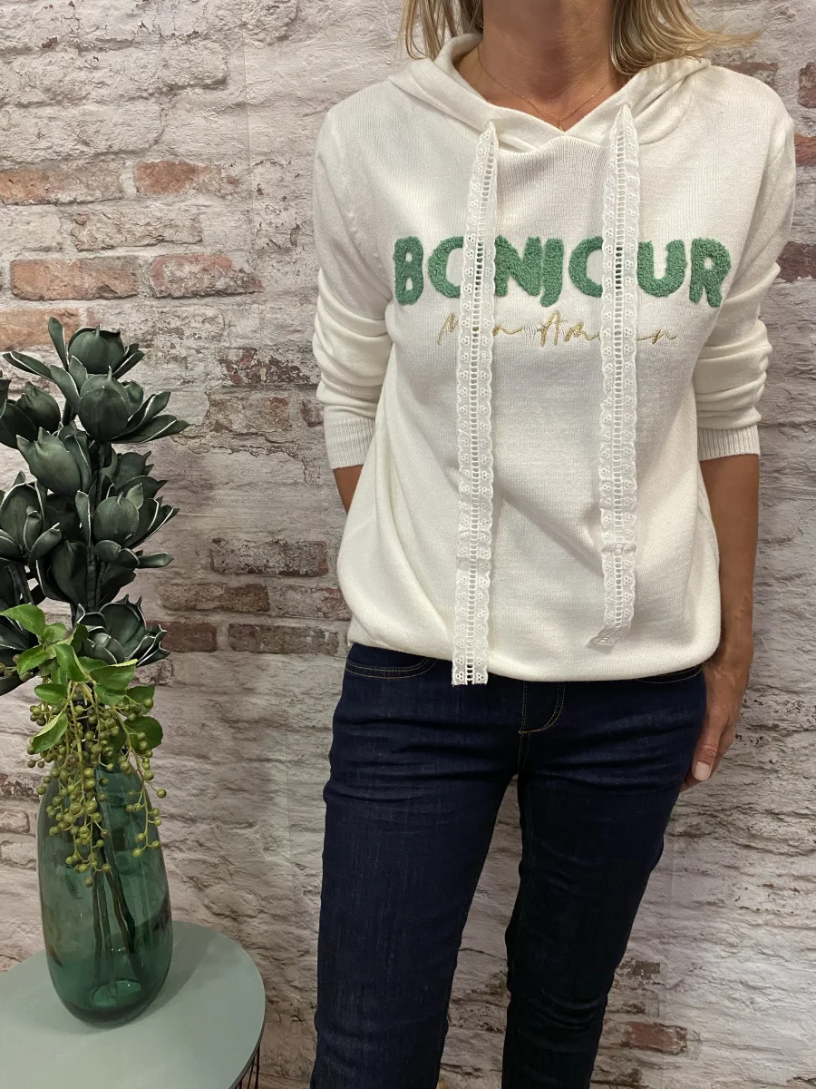 Pull Bonjour mon amour | Jus de coco 