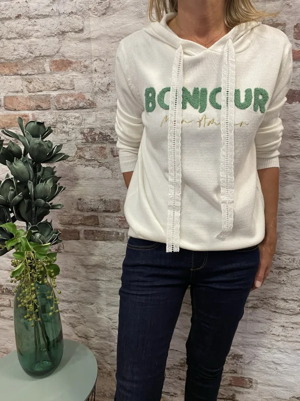 Pull Bonjour mon amour | Jus de coco 