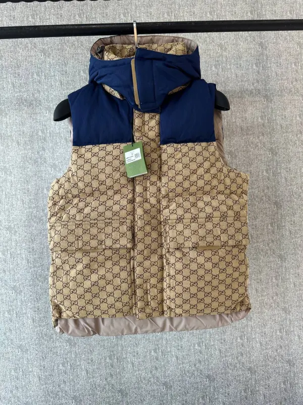 Gucci Vest Cruiser 2023 Beige/Blue | MASSIMOLUXURYOUTLET