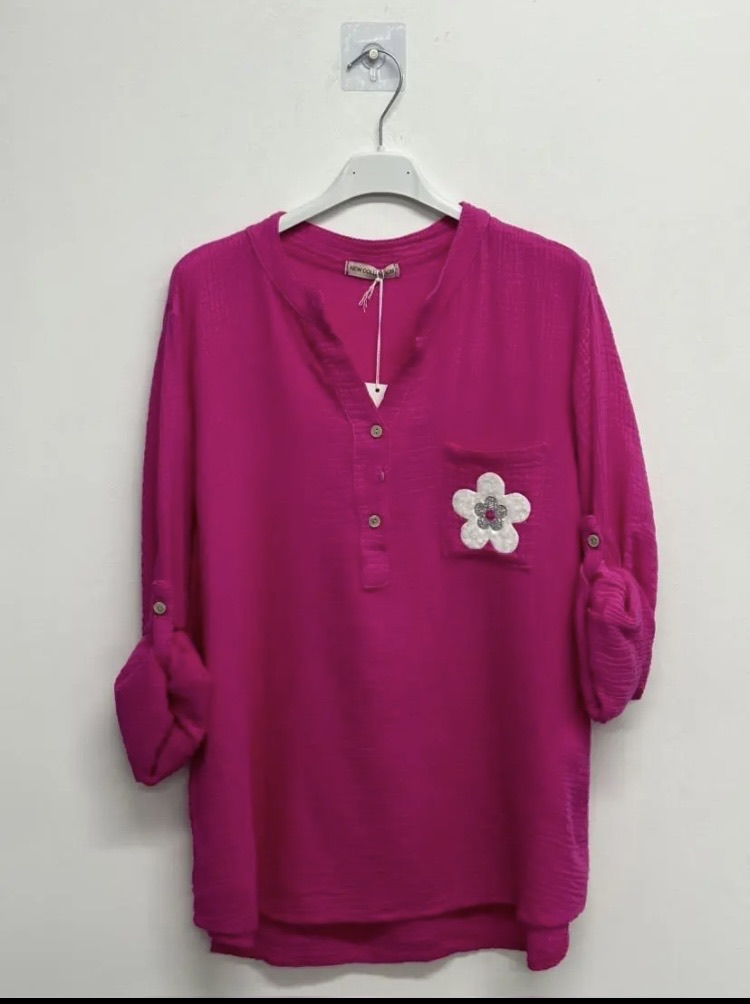 Blouse coton fleur | Jus de coco 