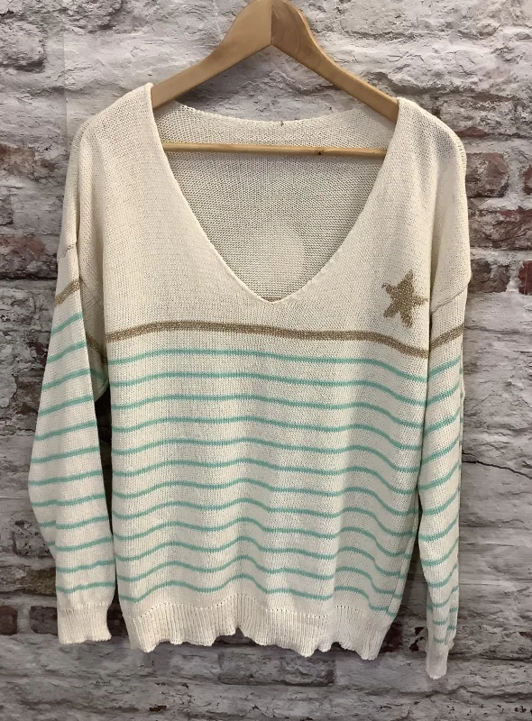 Pull rayé | Jus de coco 
