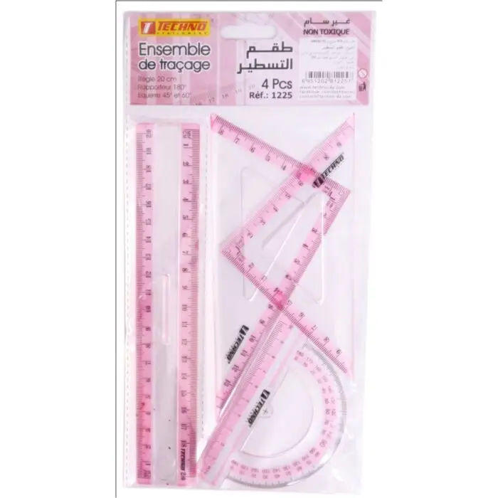 Ensemble géométrique 4 pieces 20cm | GX-IVOIRE SERVICE 
