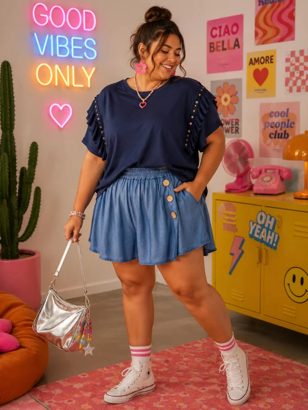 Short " tyma" clair 42 au 52 | Les Chics Filles by Sab