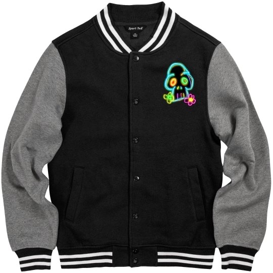 💠NFT NEON SKULL 1💠 VARSITY JACKET | 💠 ℕ𝔽𝕋 𝕄𝕖𝕣𝕔𝕙 💠🎃