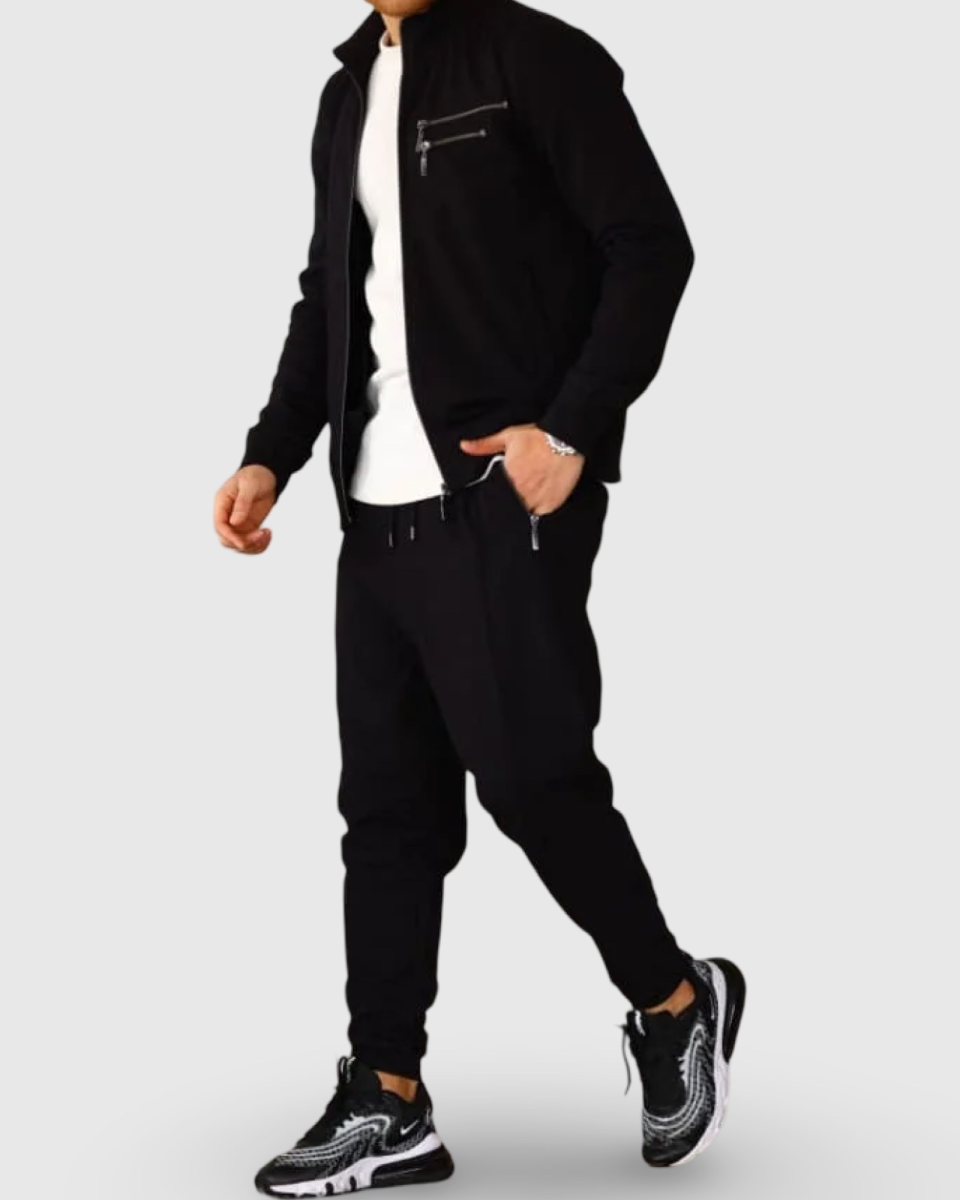 ENSEMBLE ELITE NOIR - VESTE ET PANTALON - NIII | AMCOSMETIK