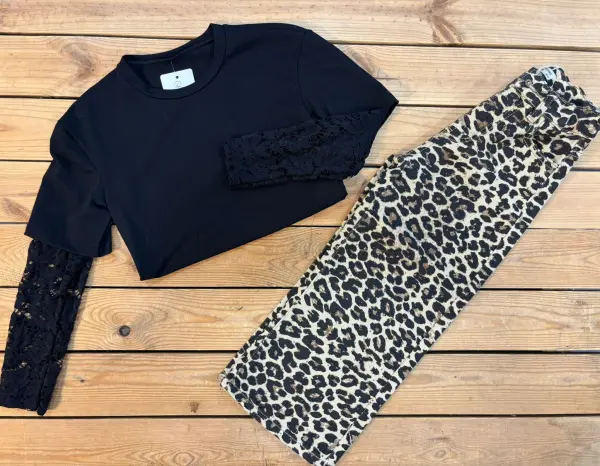 Ensemble pantalon leo 🐆 strass 4 ans  | Lena in Love 
