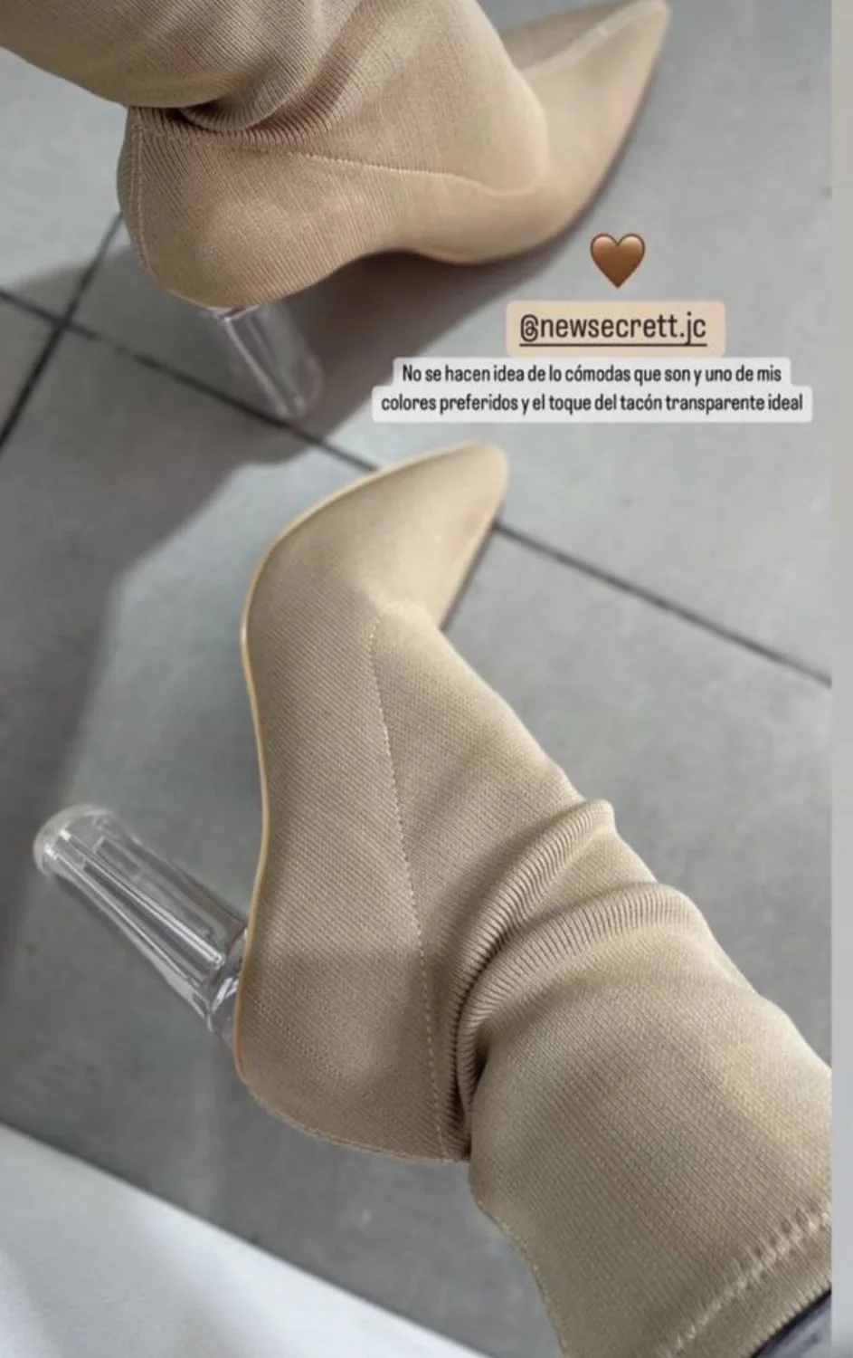 BOTAS TACON TRANSPARENTE | New Secret