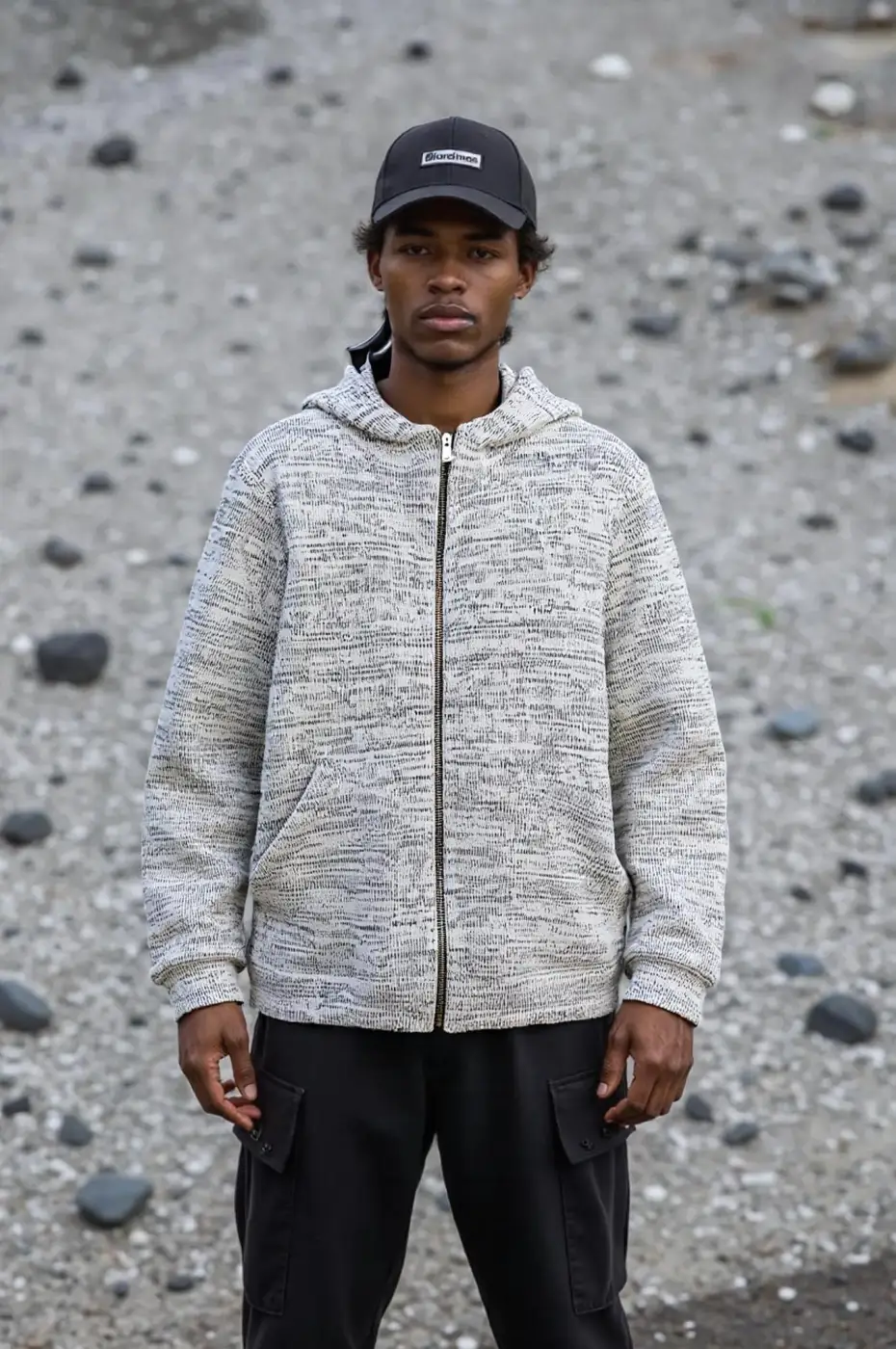 Felpa Uomo con Cappuccio Melangiata  | GIMARK