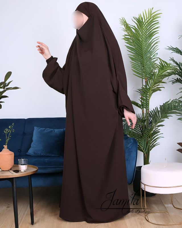 JILBAB 1 PIÈCE MARON - JAMILA  | AMCOSMETIK
