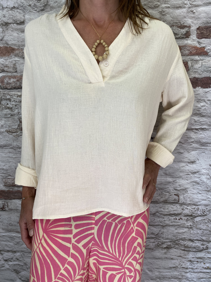 Blouse gaze de coton m228-83 | Jus de coco 