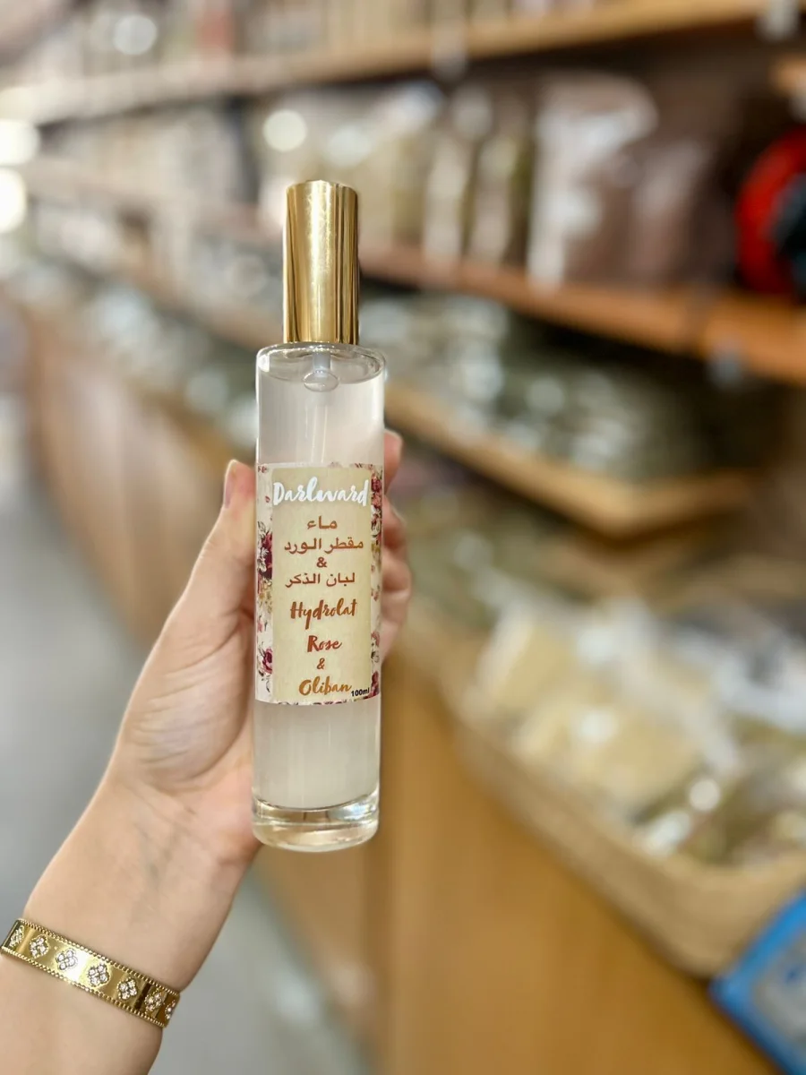 Hydrolat rose et Oliban ماء مقطر الورد و لبان الذكر | DARLWARD