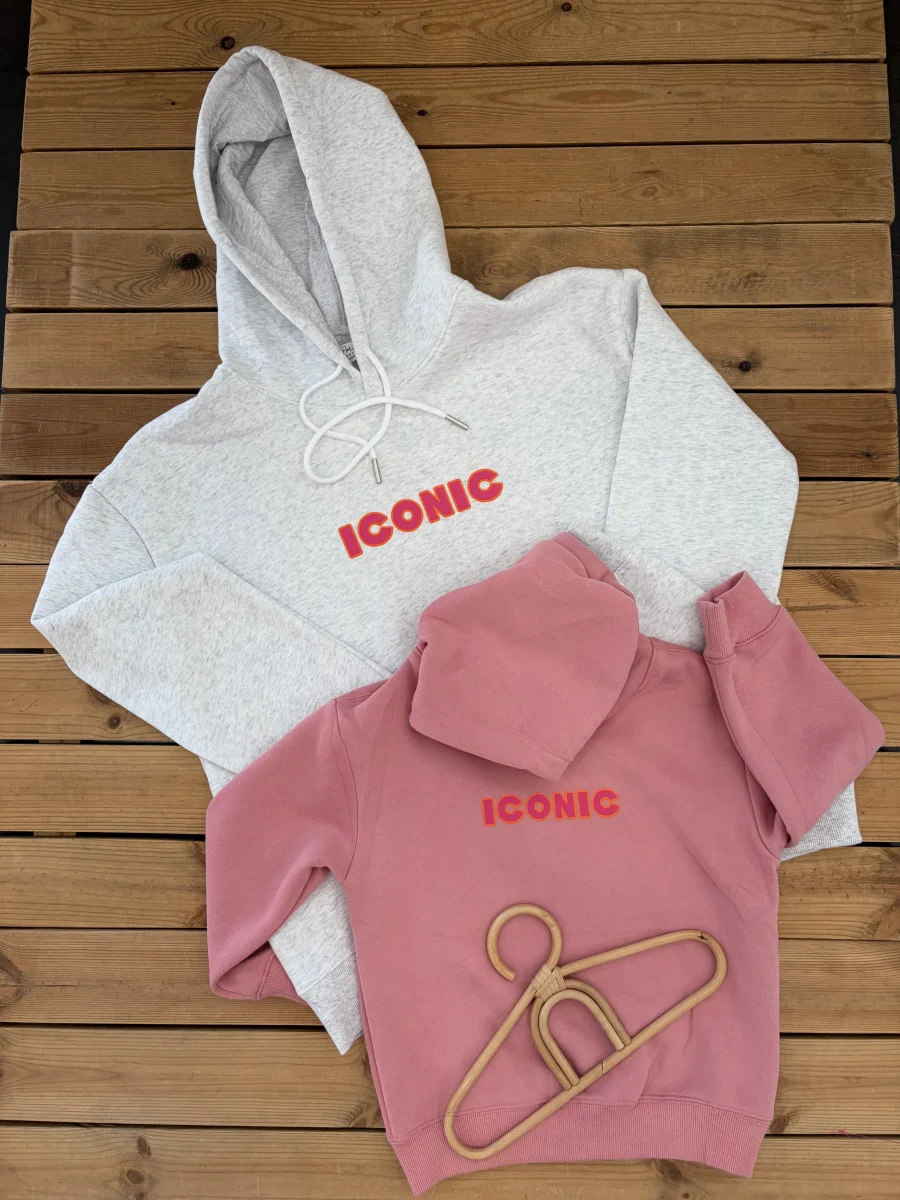 Sweat capuche gris iconic  | Lena in Love 