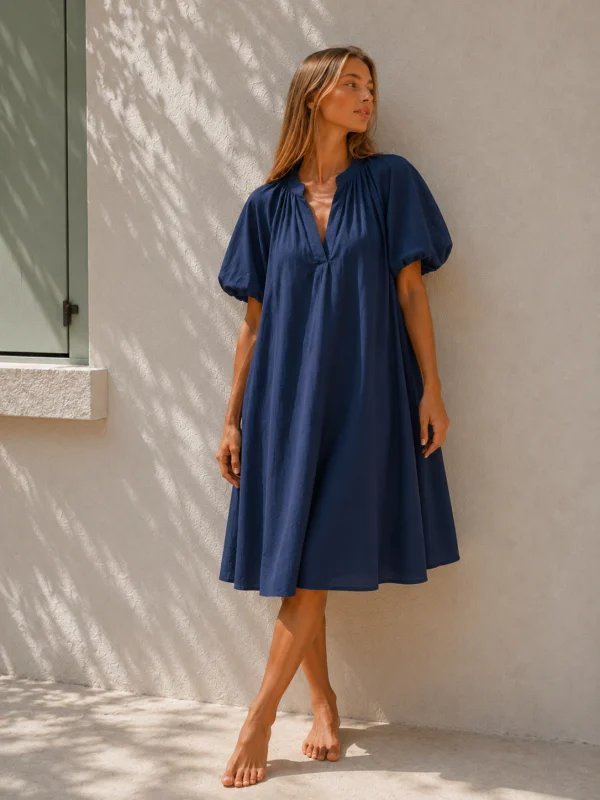 Cotton Cloud Dress | Salsa Color