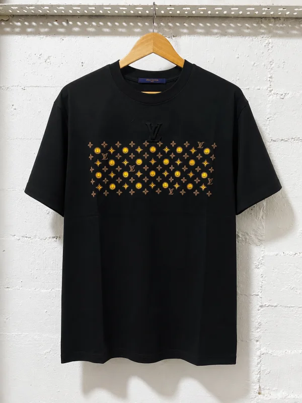 Louis Vuitton T-Shirt Black Graphic Playful Multicolor | MASSIMOLUXURYOUTLET