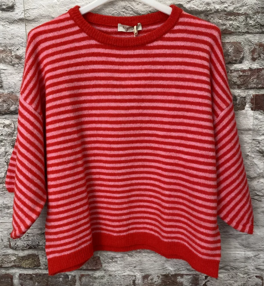 Pull raye oversize | Jus de coco 