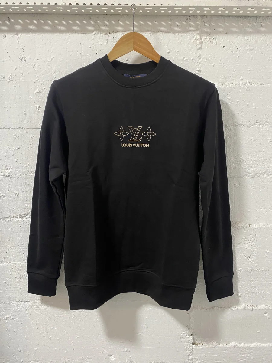 Louis Vuitton Cotton  Sweatshirt Black | MASSIMOLUXURYOUTLET