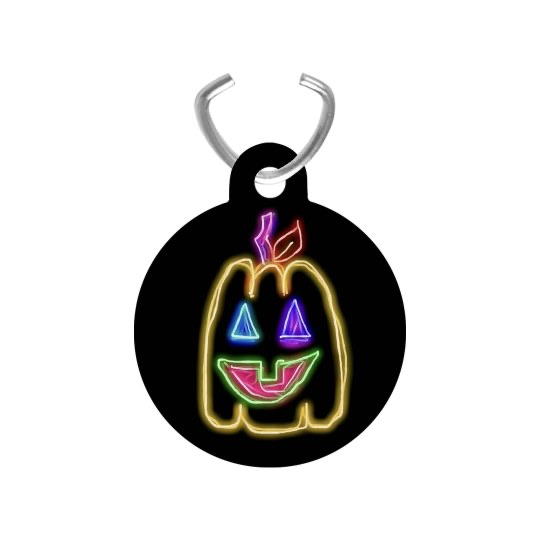 💠NFT NEON PUMPKIN 1💠 ALUMINUM CHARM | 💠 ℕ𝔽𝕋 𝕄𝕖𝕣𝕔𝕙 💠🎃