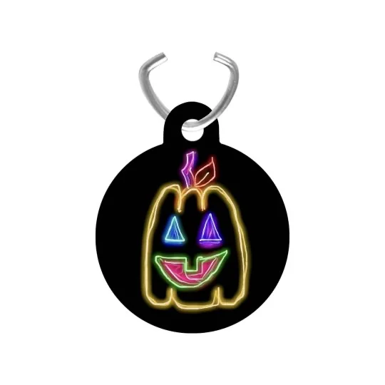 💠NFT NEON PUMPKIN 1💠 ALUMINUM CHARM | 💠 ℕ𝔽𝕋 𝕄𝕖𝕣𝕔𝕙 💠