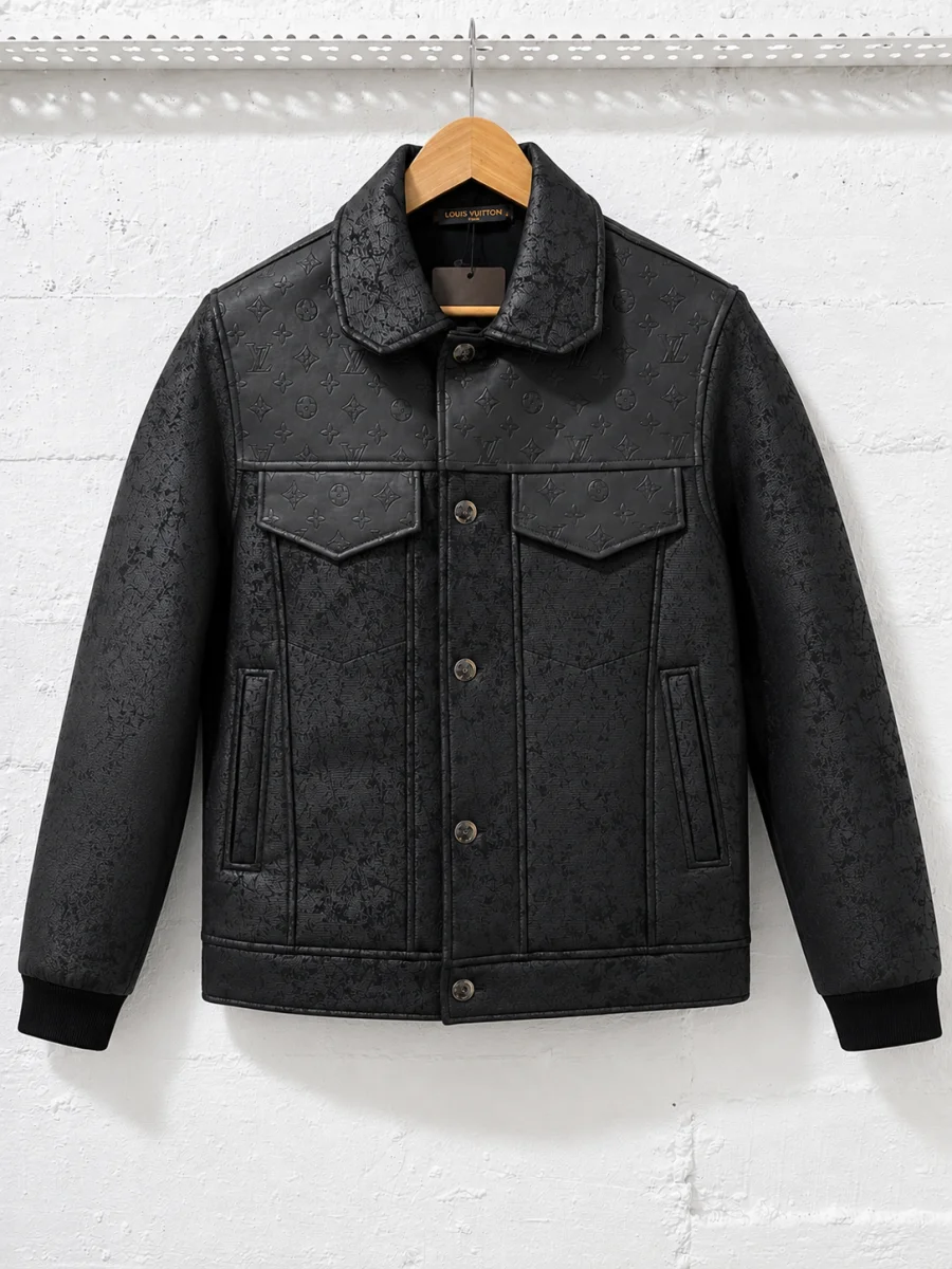 Louis Vuitton Jacket Blouson Monogram Black | 