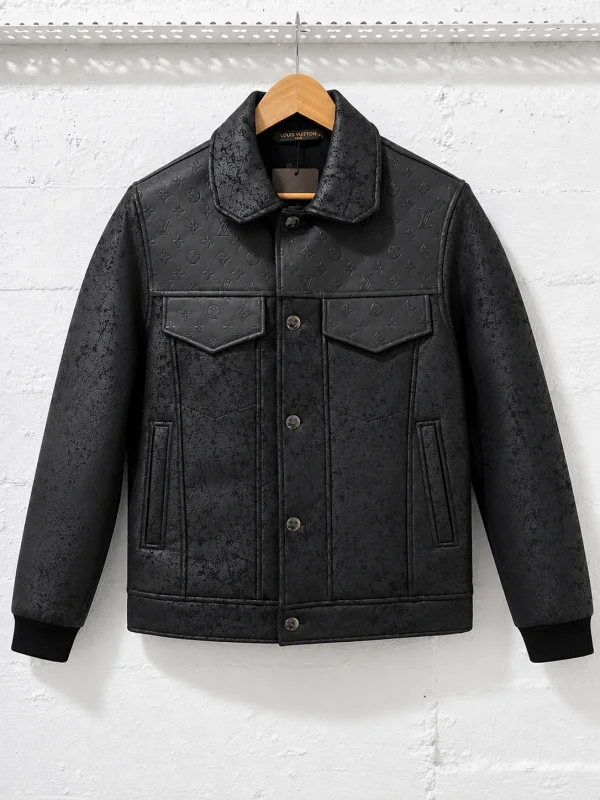 Louis Vuitton Jacket Blouson Monogram Black | 